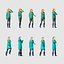 3D model women people pack