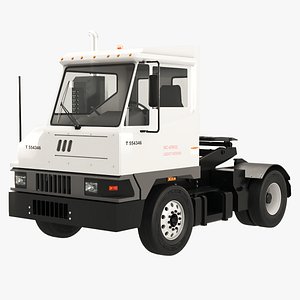 3D Industrial Terminal Tractor Yard Truck PBR