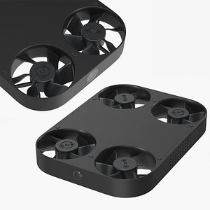 Mini Quadcopter Selfie UAV Black 3D