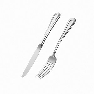 classic cutlery dessert knife fork model
