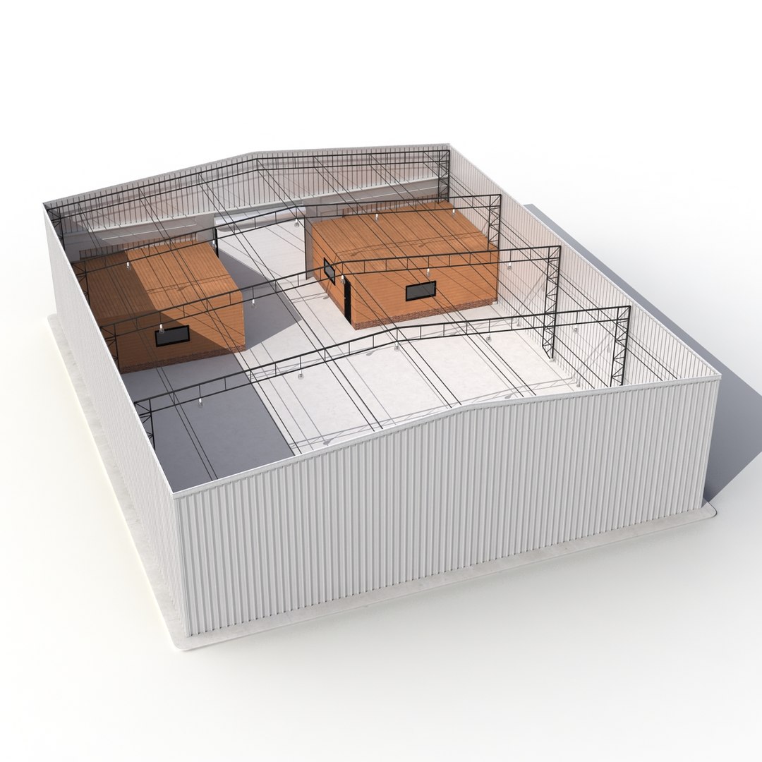 warehouse buildings 2 modeled max