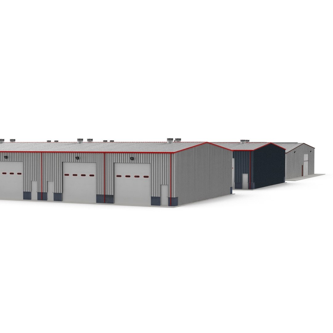 warehouse buildings 2 modeled max