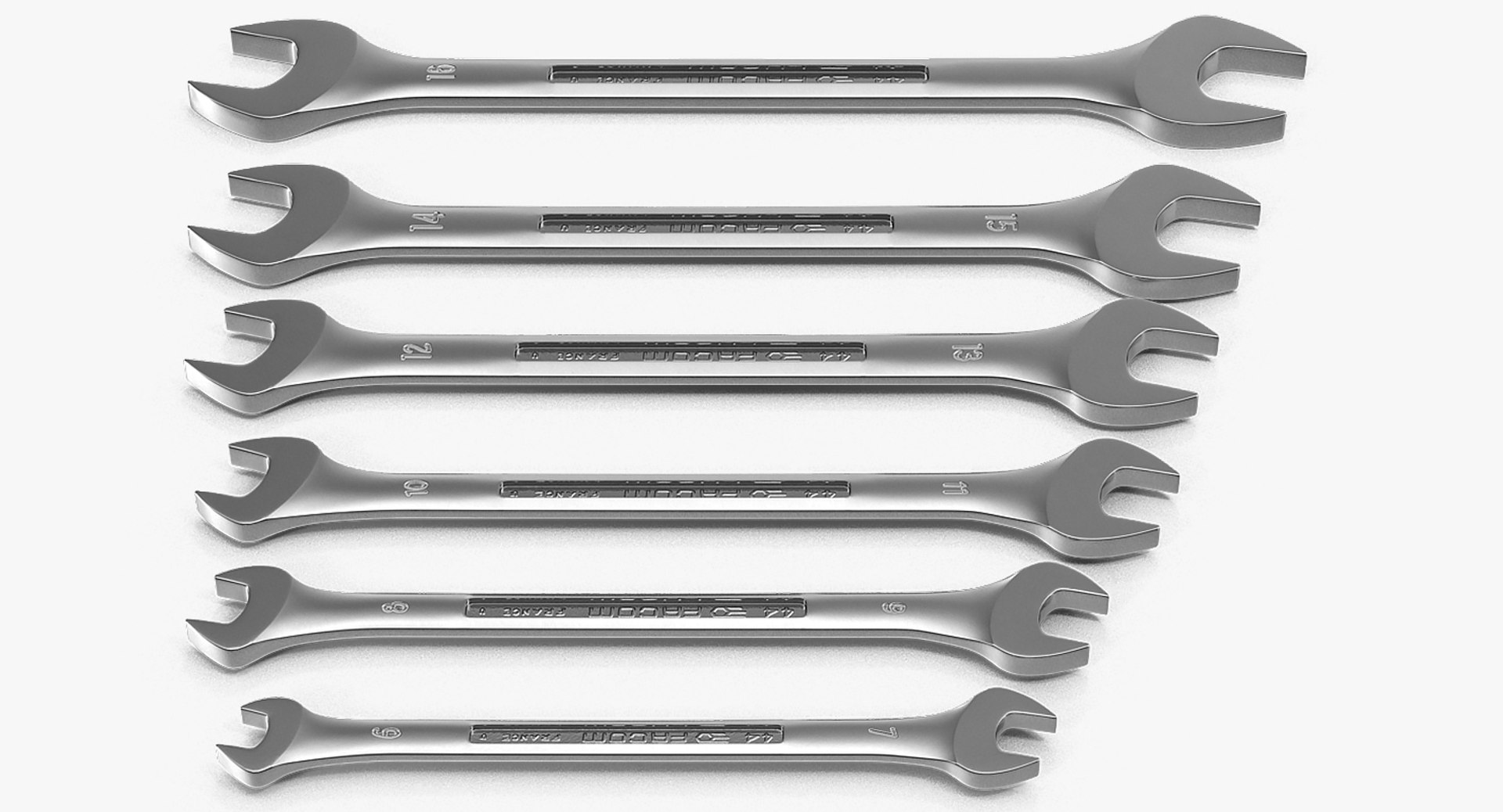 3D facom open end spanner model https://p.turbosquid.com/ts-thumb/S2/1vMVVA/1DvMfpkO/facomopenendspannersetvray3dmodel005/jpg/1560794308/1920x1080/fit_q87/69f6ec54bc11a99e24cb96ac27efbdb8398552de/facomopenendspannersetvray3dmodel005.jpg