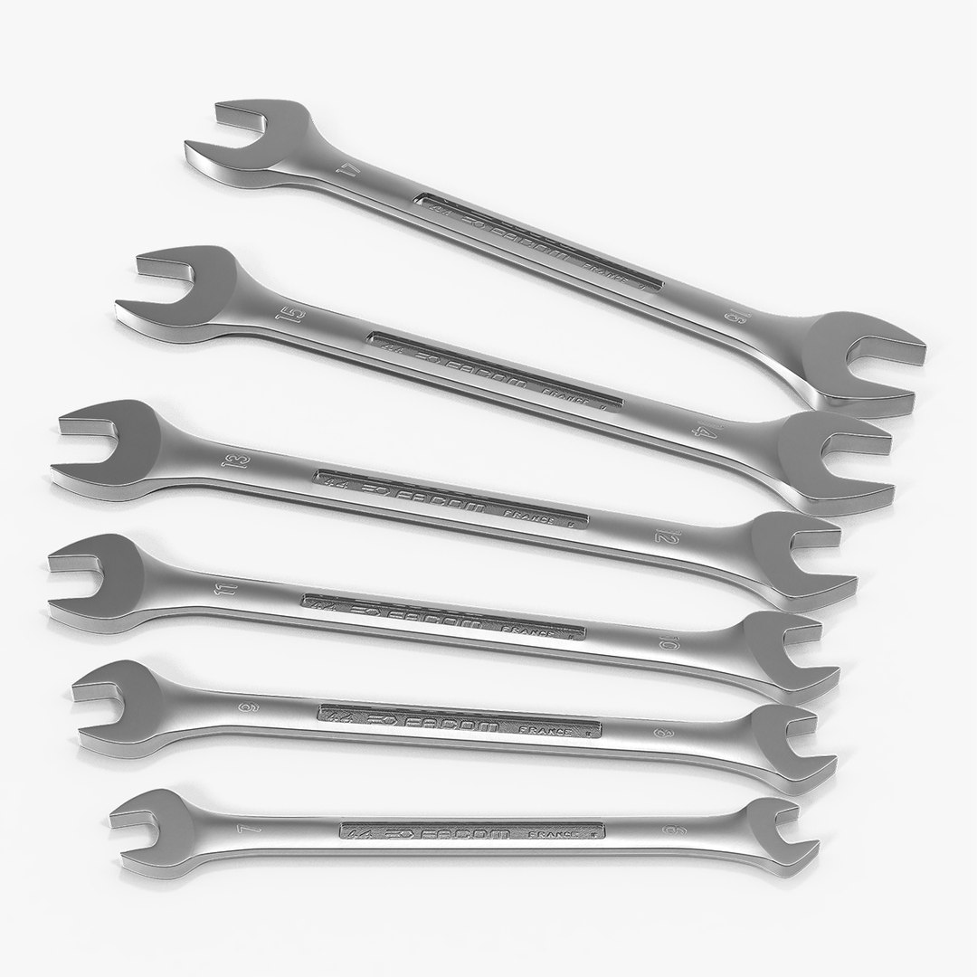 3D facom open end spanner model - TurboSquid 1417853