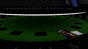 3D room table dr strangelove
