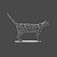 Cat Voronoi wireframe