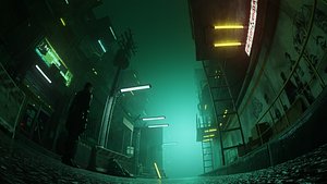 Cyberpunk Slums Low-poly