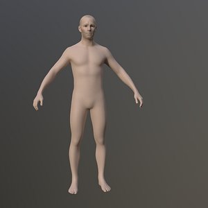 Videogame Male Base Mesh model