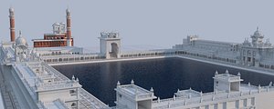Golden Temple Outerwall,  Amritsar 3D model