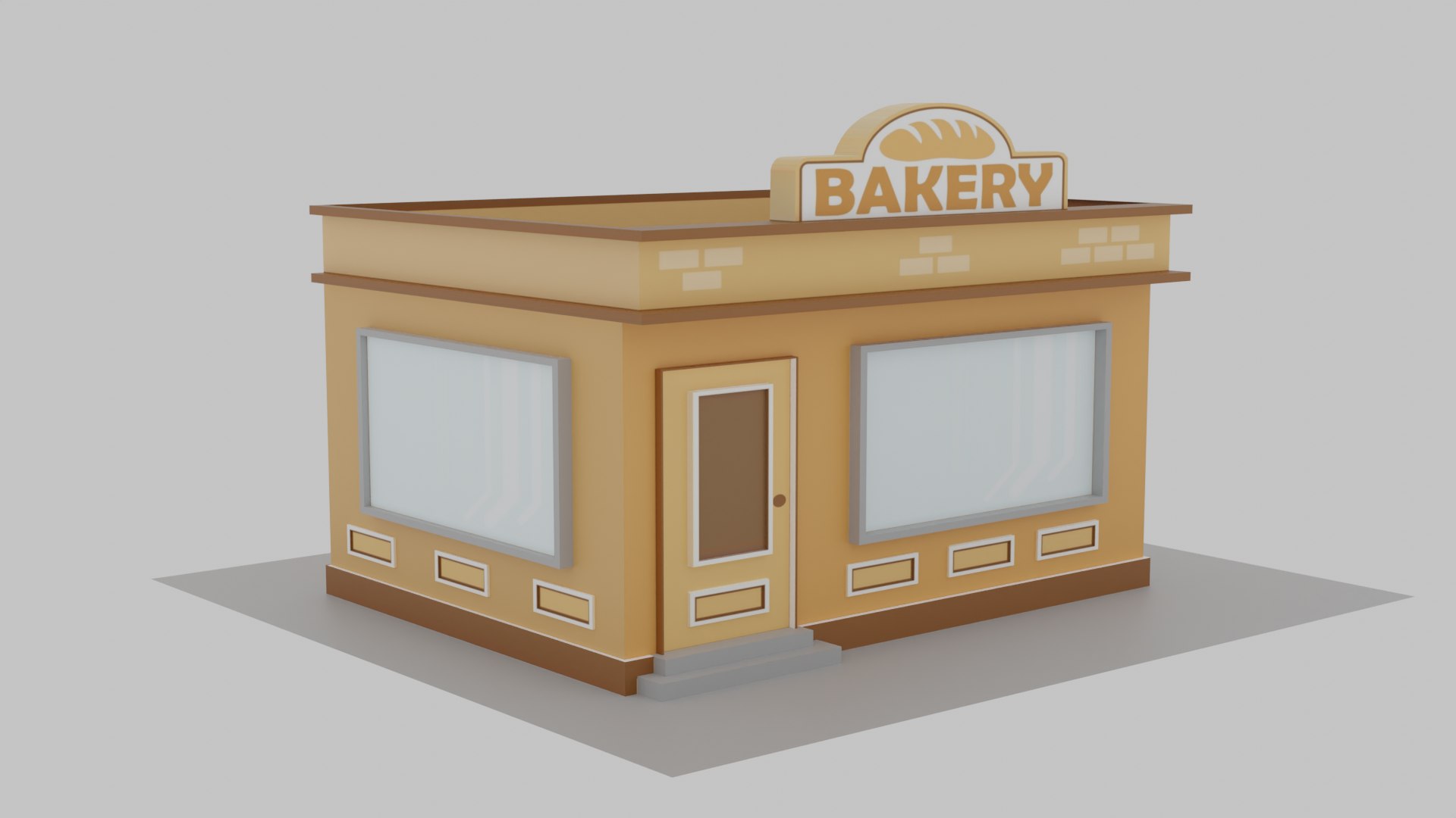 3D Model Bakery Shop - TurboSquid 2140170