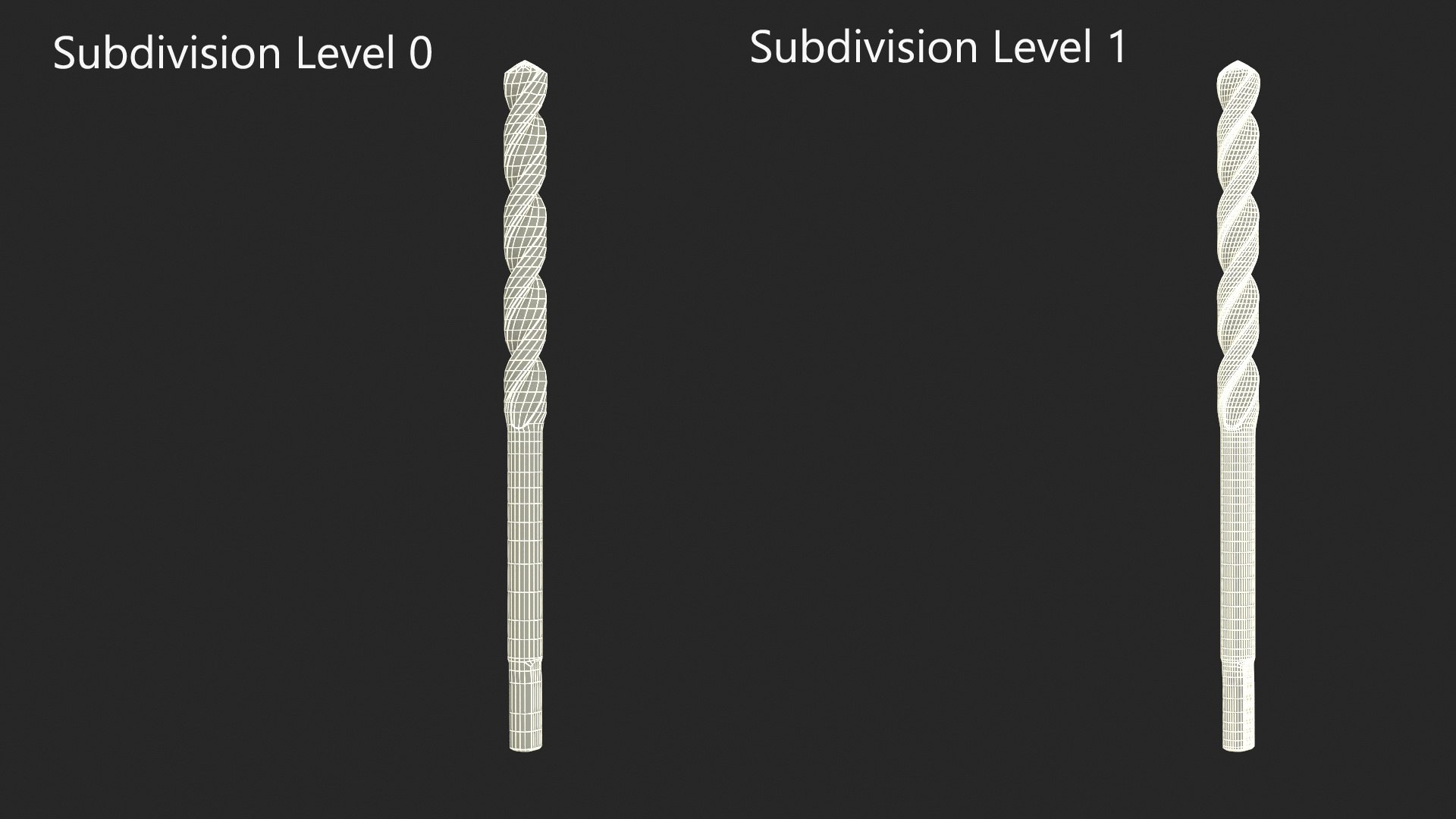 3D Steel HSS Drill Bit https://p.turbosquid.com/ts-thumb/S2/CiFcx4/OU/steelhssdrillbit3dmodel007/jpg/1685598192/1920x1080/fit_q87/ff8156cace718075dd5204354f4fabb5691ce1fc/steelhssdrillbit3dmodel007.jpg