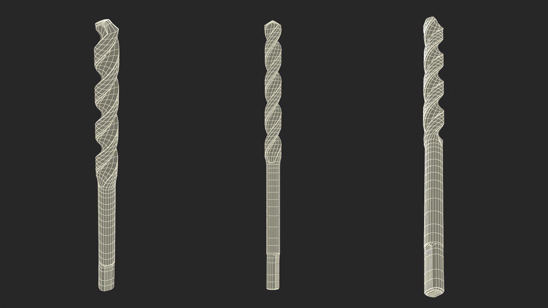 3D Steel HSS Drill Bit https://p.turbosquid.com/ts-thumb/S2/CiFcx4/gK/steelhssdrillbit3dmodel011/jpg/1685598205/1920x1080/fit_q87/dc1774a443ea0b708ae0284a1753e00735d194fb/steelhssdrillbit3dmodel011.jpg