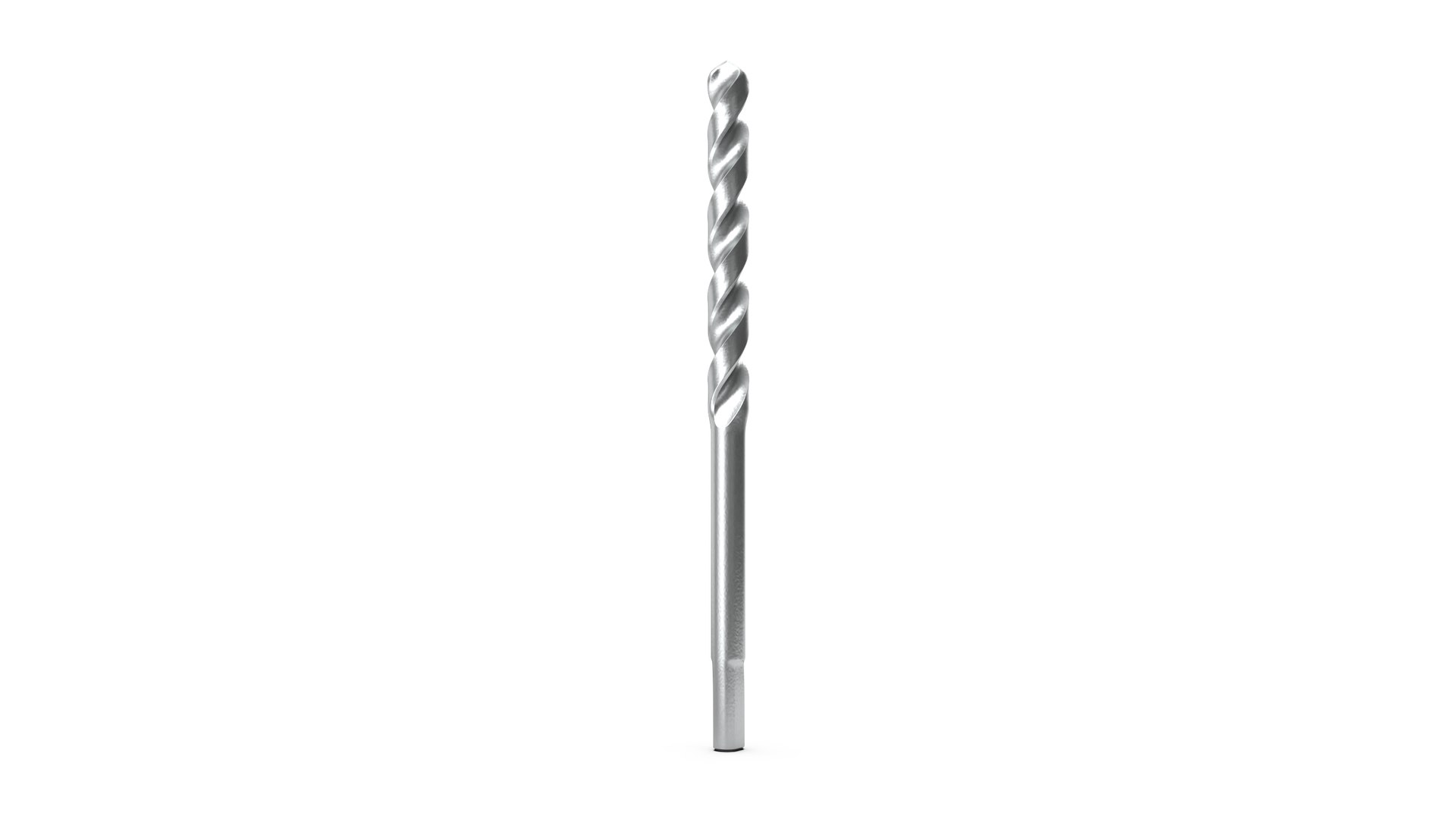 Steel HSS Drill Bit 3D model preview