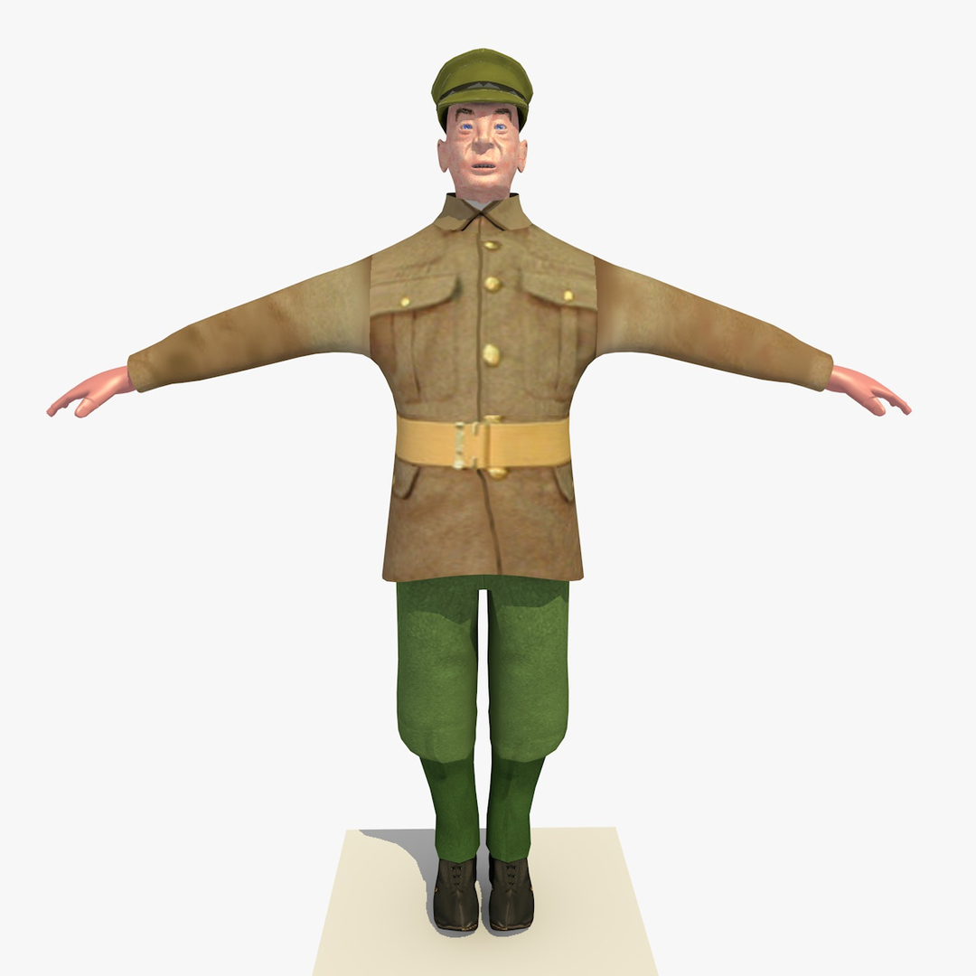 3d model ww1 british soldier