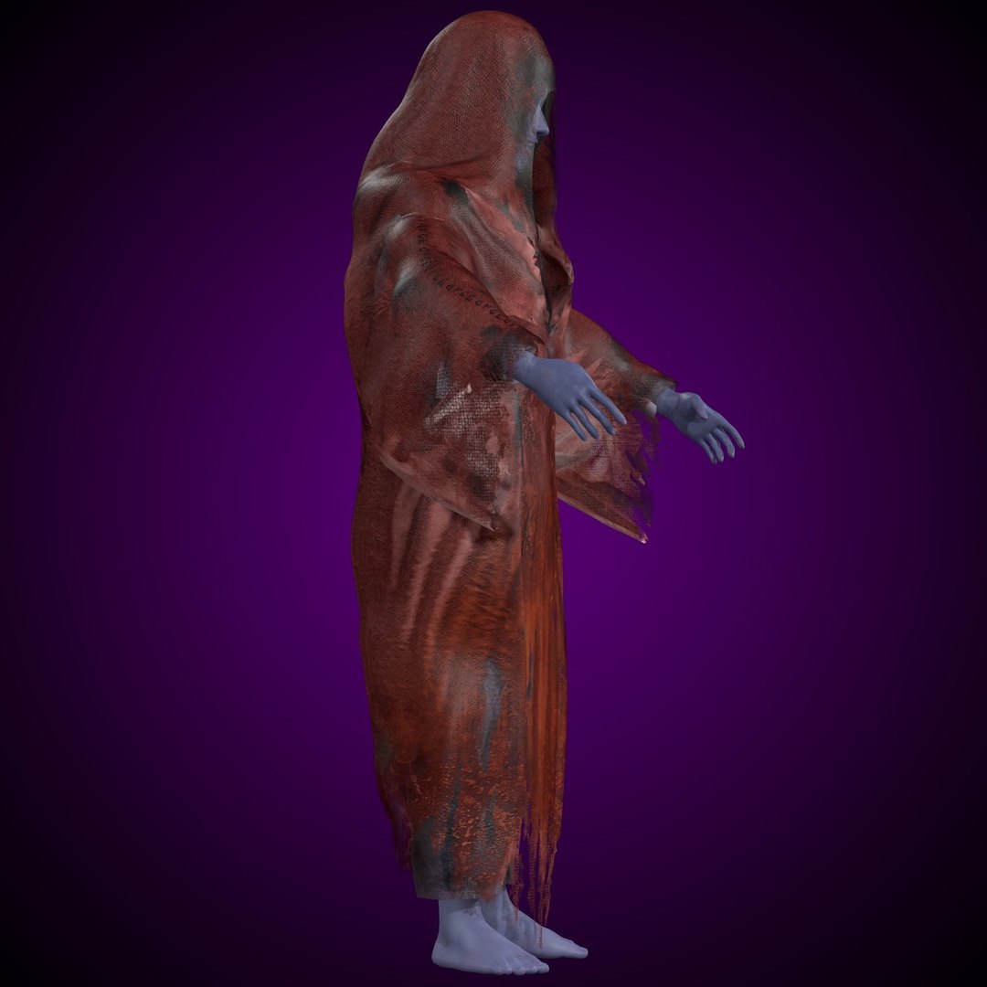 Ghost Girl - Horror Woman Rig 3D Model - TurboSquid 1869802