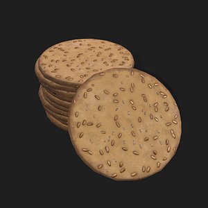 Oat Cake 3D model