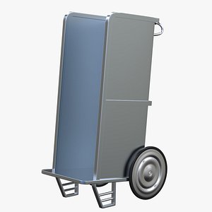3D model newspaper carrier cart