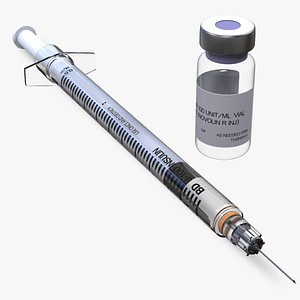 Injection Syringe + Flask