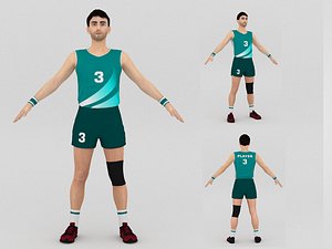 3D Volleyball Player model