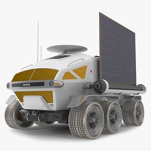 3D Luna Cruiser Toyota Rigged model