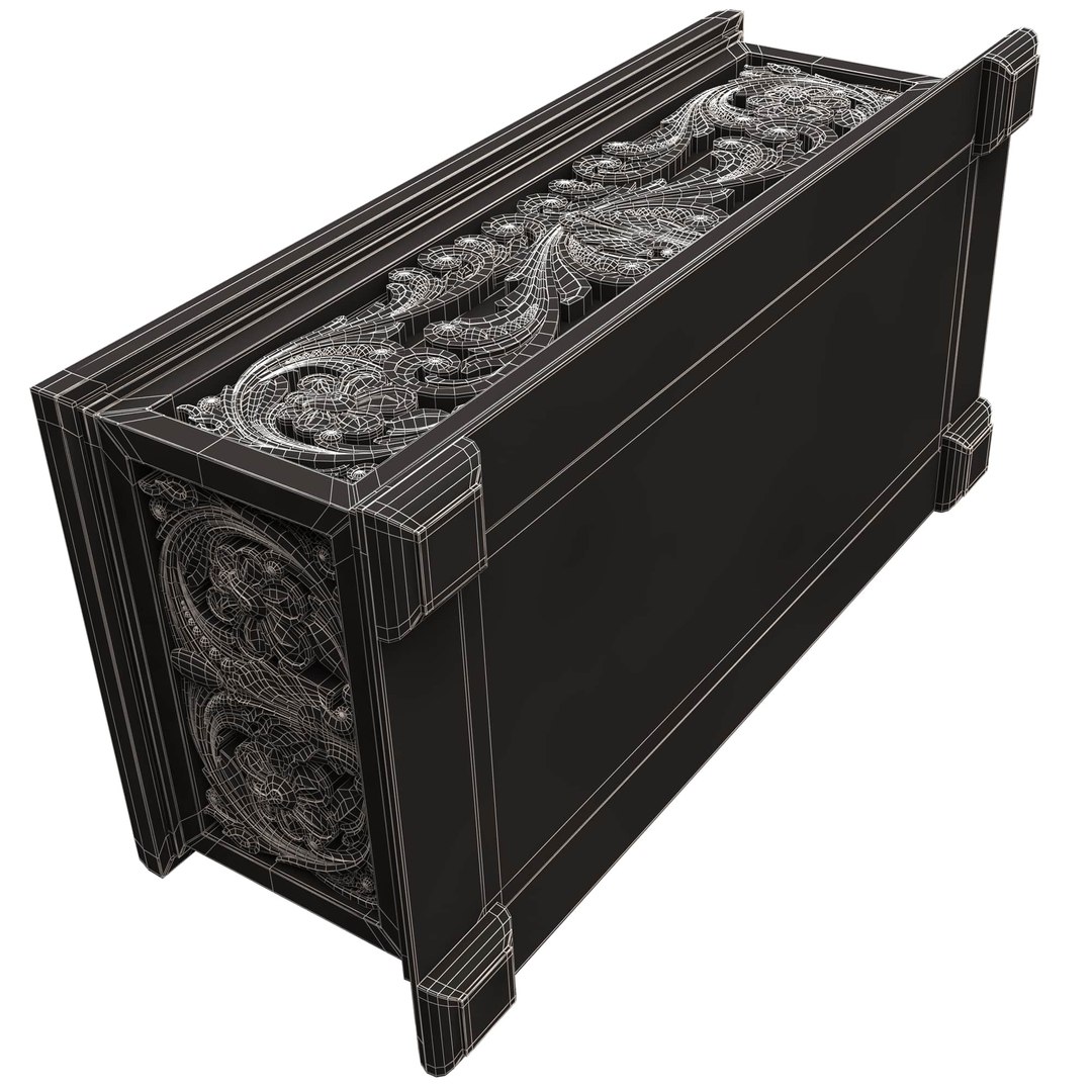 Casket Carved 06 Red 3D Model - TurboSquid 2207768