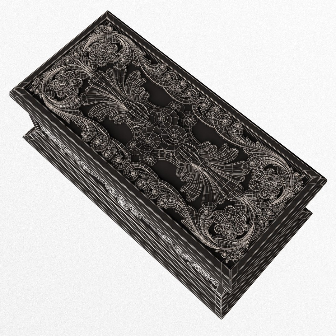 Casket Carved 06 Red 3D Model - TurboSquid 2207768