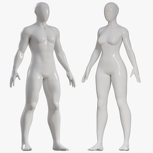 Male and Female Mannequin 05 PBR