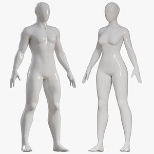 Male and Female Mannequin 05 PBR