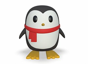 cartoon penguin 3D model