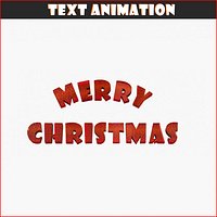 Merry Christmas Text Animation