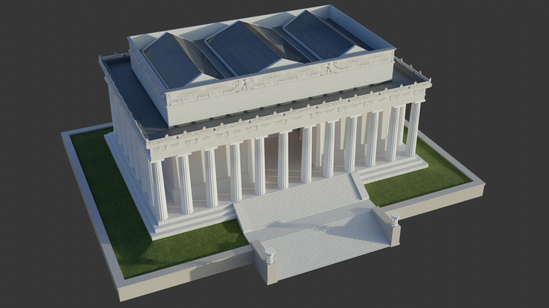 Lincoln Memorial 3d Model - Turbosquid 1971820