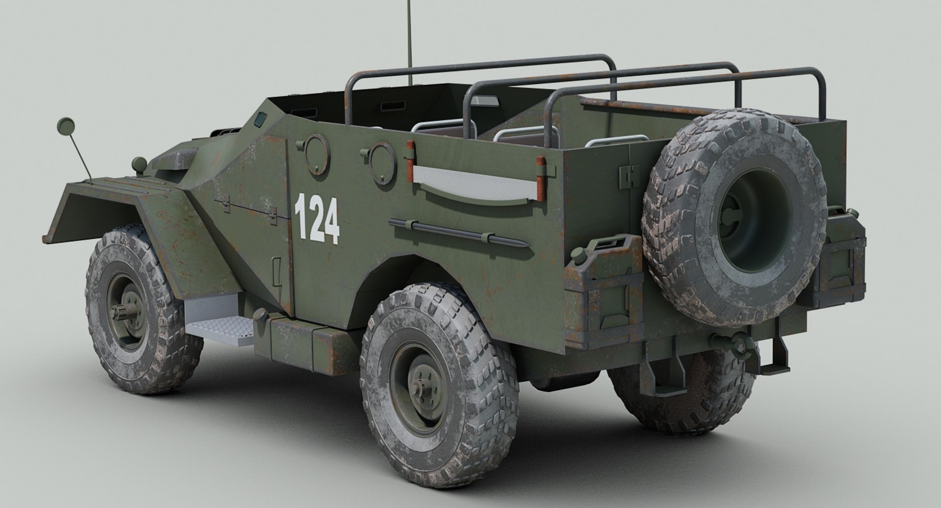 3D Soviet Btr 40 Armored Personnel - TurboSquid 1333447