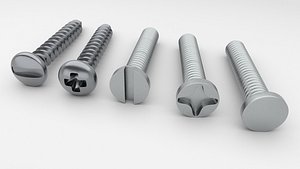 3D screw bolt model