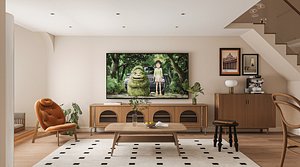 3D Modern living room
