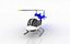 3d model helicopter bell 206