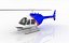 3d model helicopter bell 206