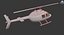 3d model helicopter bell 206