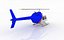 3d model helicopter bell 206