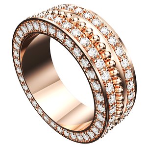 3D Wedding Set Ring Women Men Ring CAD Design-PSJM001V11 print model
