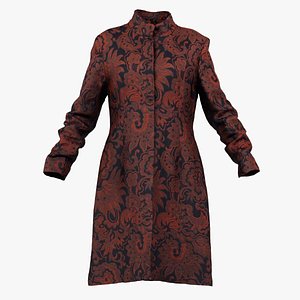 3D Tall Flower Decorated Coat Remastered