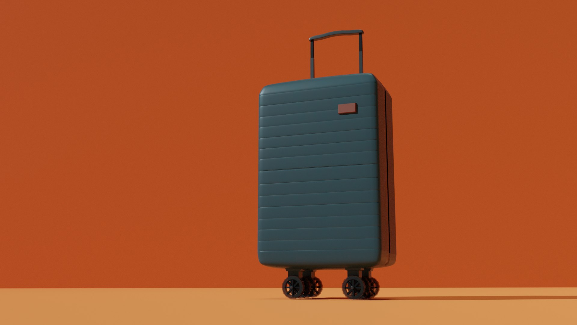 3D Travel Case with Wheels TurboSquid 2156781