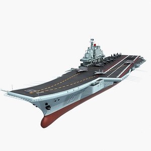 Chinese Aircraft Carrier Liaoning With J-15 Flying Shark