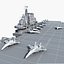 Portaerei cinese Liaoning con J-15 Flying Shark