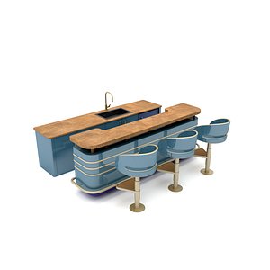 The outdoor Low-poly 3D model 3D model