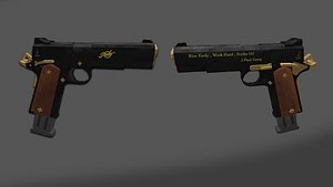 Kimber 1911 Gold Edition 3D