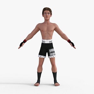 Boxer Boy Character