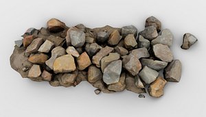 rock pile 3D model