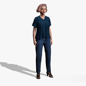 Ultra Detailed Realistic Woman Character 3D model