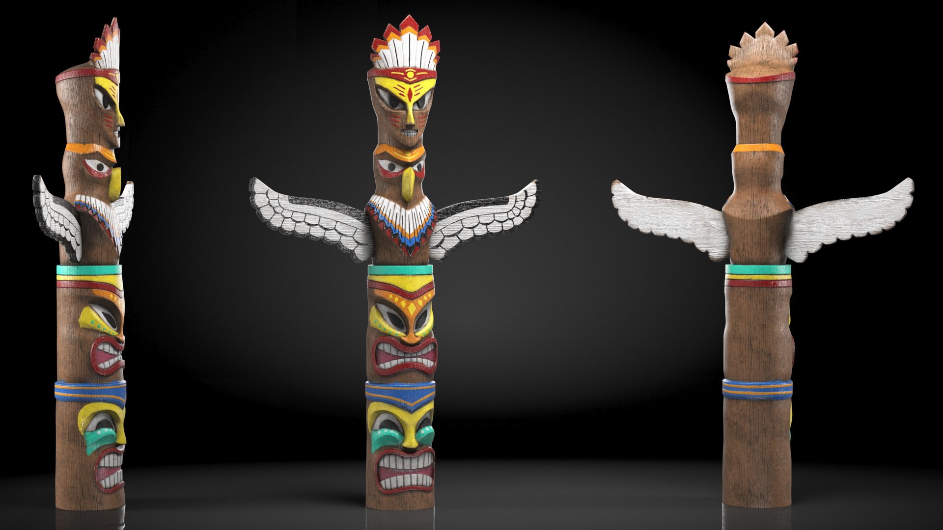 Vintage Totem Pole 3D https://p.turbosquid.com/ts-thumb/S2/tlXH6Y/5H/vintagetotempolemb3dmodel002/jpg/1630628808/1920x1080/fit_q87/ed429150eb58d6805f05e376f50f9f788907bb2b/vintagetotempolemb3dmodel002.jpg