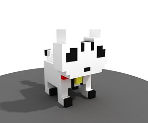 3d voxel cat